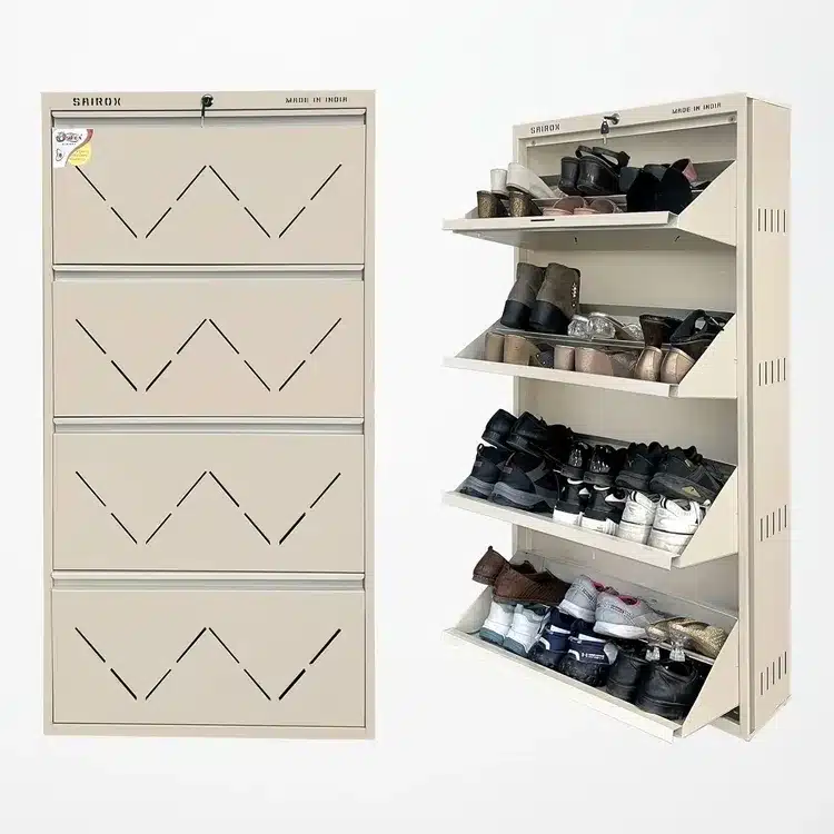 Double Decker Mild Steel Shoe Rack1